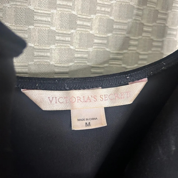 Y2K Victorias Secret Black Velvet Beaded Slip Dress - Picture 3 of 4